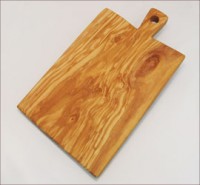 オリーブの木　角形まな板  （全長 30.5cm）